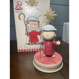 Peanuts Snoopy LINUS "This Is What Christmas is All About' Hallmark Figurine